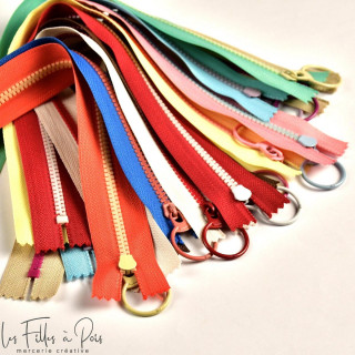 Lot de 10 fermetures à glissière moulées non séparables - Multicolore Autres marques - Tissus et mercerie - 1