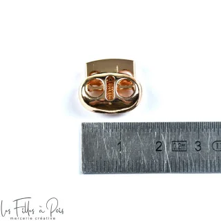 Arrêt cordon métal plat – Double trou 4 mm – Vendu à l’unité – Plusieurs coloris Tissus et mercerie créative – Nos sélections sa