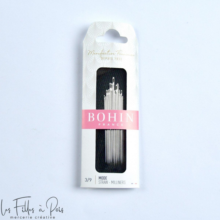 Agulhas de costura de moda N°3/9 - Bohin Bohin France ® - Mercerie - 1 Agulhas de costura de moda N°3/9 - Bohin Bohin France ® - Mercerie - 1