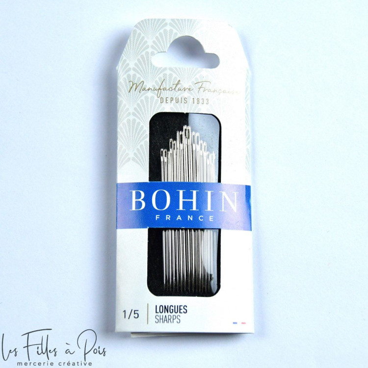 Agulhas de costura compridas - Sortido 1/5 - Bohin Bohin France ® - Mercerie - 1 Agulhas de costura compridas - Sortido 1/5 - Bohin Bohin France ® - Mercerie - 1