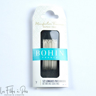 Aiguilles à coudre demi-longues patchwork N°7 grand chas - Bohin Bohin France ® - Mercerie - 1