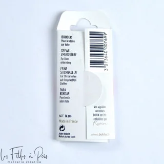 Aiguilles à Broder Bohin – Assortiment N°5/10 (x15) Bohin : épingles, aiguilles et accessoires couture de qualité - 2