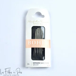 Agulhas de costura para tapeçaria sem ponta - N°24 - Bohin Bohin : épingles, aiguilles et accessoires couture de qualité - 1