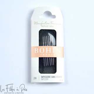 Agulhas de costura para tapeçaria sem ponta - N°28 - Bohin Bohin : épingles, aiguilles et accessoires couture de qualité - 1