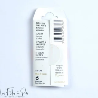 Aiguilles à Tapisserie Sans Pointe Bohin – Assortiment N°18/22 (x6) Bohin : épingles, aiguilles et accessoires couture de qualit