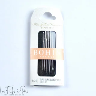 Agulhas de costura para tapeçaria sem ponta - Sortido 18/22 - Bohin Bohin : épingles, aiguilles et accessoires couture de qualit