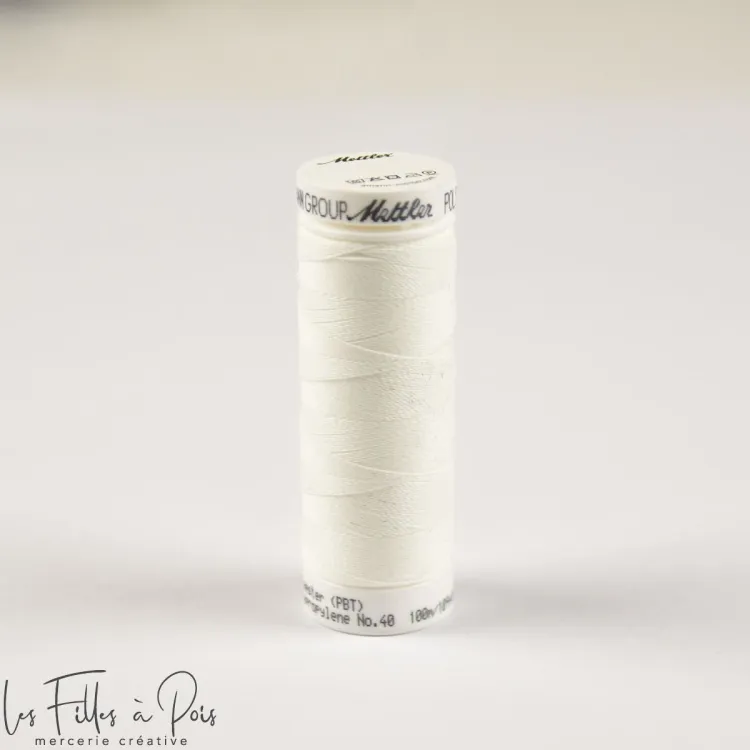 Fil à coudre phosphorescent – Mettler POLY GLOW – 100m – Blanc – Effet lumineux Mettler : fils à coudre, broder et surjeter de q Fil à coudre phosphorescent – Mettler POLY GLOW – 100m – Blanc – Effet lumineux Mettler : fils à coudre, broder et surjeter de q