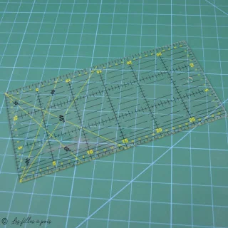 Règle patchwork 30 x 15 pouces – Acrylique transparent – Angles 30°/45°/60° Tissus et mercerie créative – Nos sélections sans ma
