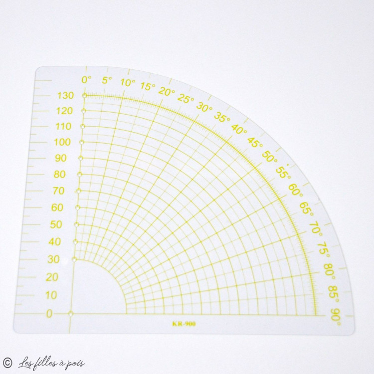 Régua para patchwork com círculo angular 15 x 15 cm Autres marques - Tissus et mercerie - 1 Régua para patchwork com círculo angular 15 x 15 cm Autres marques - Tissus et mercerie - 1