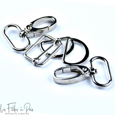 Kit pour une anse de sac - 25mm - Lot de 5 pièces  - 1