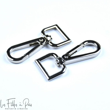 Mousqueton tournant - 18mm - Lot de 2  - 6