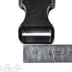 Fermeture rapide avec sécurité en plastique noir - 20mm - Lot de 2  - 2