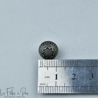 Bouton à queue - Rond - 10mm - Métal bronze Tissus et mercerie créative – Nos sélections sans marque - 2