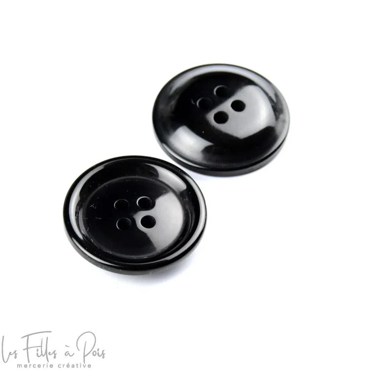 Bouton polyester 4 trous - Rond Tissus et mercerie créative – Nos sélections sans marque - 4
