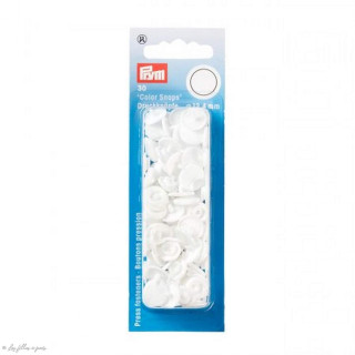 Boutons pression plastique Color snap recharge x30 sans outil de pose 12.4mm - Prym ® Prym ® - Mercerie - 12
