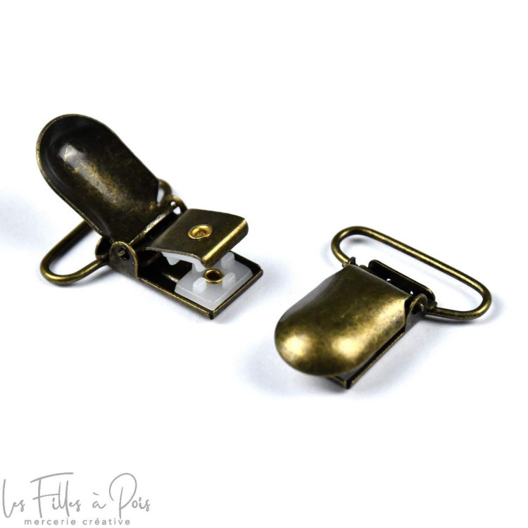 Pince bretelle rectangle bronze - Lot de 6 - 25mm Autres marques - Tissus et mercerie - 1 Pince bretelle rectangle bronze - Lot de 6 - 25mm Autres marques - Tissus et mercerie - 1
