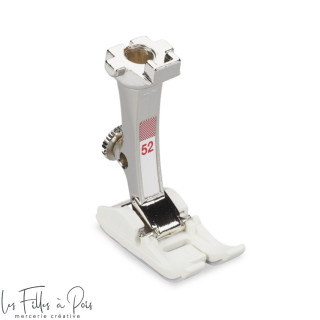 Pied presseur Bernina pour zigzag semelle de glissement No 52 - 84776200 BERNINA ® - Machines à coudre, à broder et à surjeter -