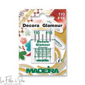 Aiguilles à broder machine Decora Glamour x5 - 75/11 - Madeira ® Madeira ® - Fils à broder, à coudre et entoilage - 1