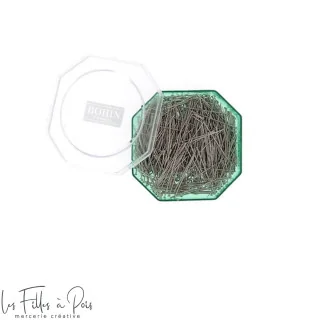 Caixa de 50 grs de alfinetes extra finos - Bohin Bohin : épingles, aiguilles et accessoires couture de qualité - 1