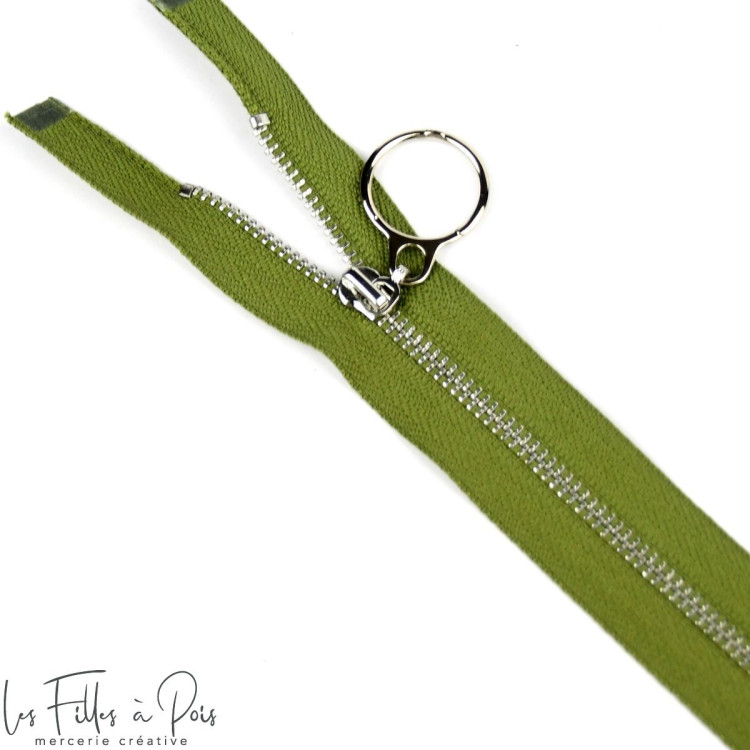 Cremallera metálica separable de 40 cm con anilla deslizante - 4 Cremallera metálica separable de 40 cm con anilla deslizante - 4