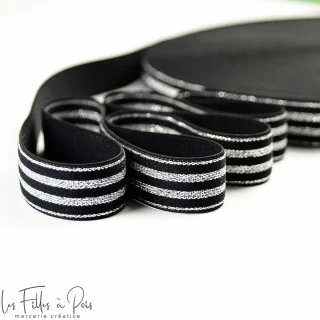 DESTOCK Elastique plat à rayures lurex - 20mm Tissus et mercerie créative – Nos sélections sans marque - 15