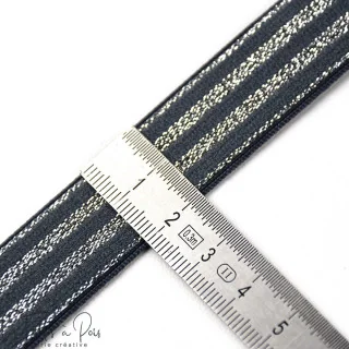 DESTOCK Elastique plat à rayures lurex - 20mm Tissus et mercerie créative – Nos sélections sans marque - 17