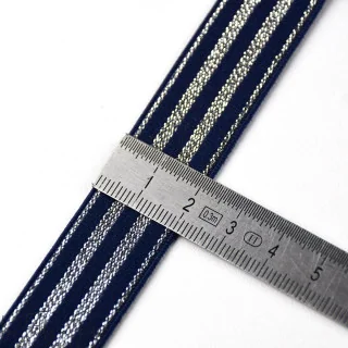 DESTOCK Elastique plat à rayures lurex - 20mm Tissus et mercerie créative – Nos sélections sans marque - 19
