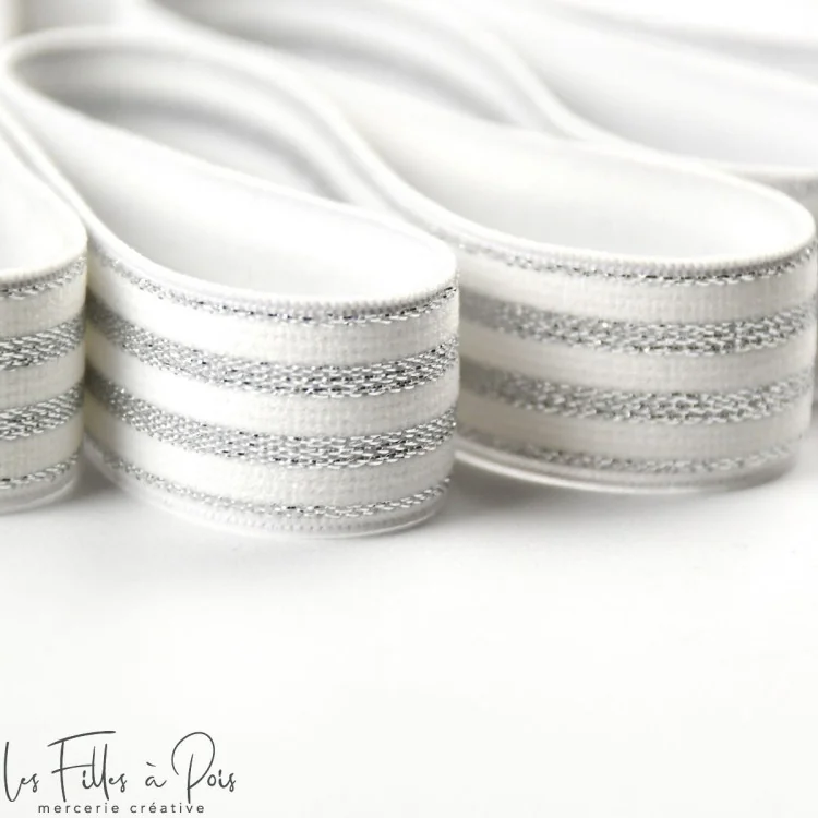DESTOCK Elastique plat à rayures lurex - 20mm Tissus et mercerie créative – Nos sélections sans marque - 20