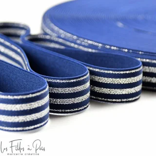 DESTOCK Elastique plat à rayures lurex - 20mm Tissus et mercerie créative – Nos sélections sans marque - 23