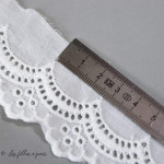 Broderie anglaise coton - 40mm  - 3