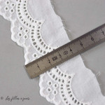 Broderie anglaise coton - 40mm  - 4