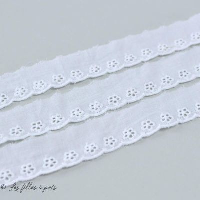 Broderie anglaise coton - 25mm  - 1