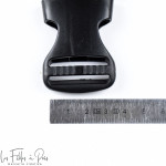 Fermeture rapide avec sécurité en plastique noir - 32mm Autres marques - Tissus et mercerie - 2