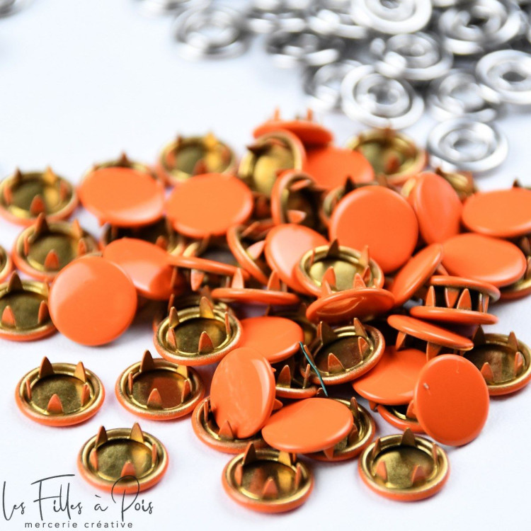 Bouton pression sans couture - 11mm - Lot de 9 - 3 Bouton pression sans couture - 11mm - Lot de 9 - 3