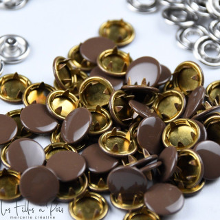 Bouton pression sans couture - 11mm - Lot de 10 Sélection Les Filles à Pois - Mercerie et Tissus - 9