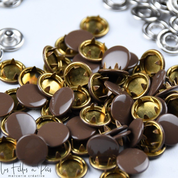 Bouton pression sans couture - 11mm - Lot de 9 - 6 Bouton pression sans couture - 11mm - Lot de 9 - 6