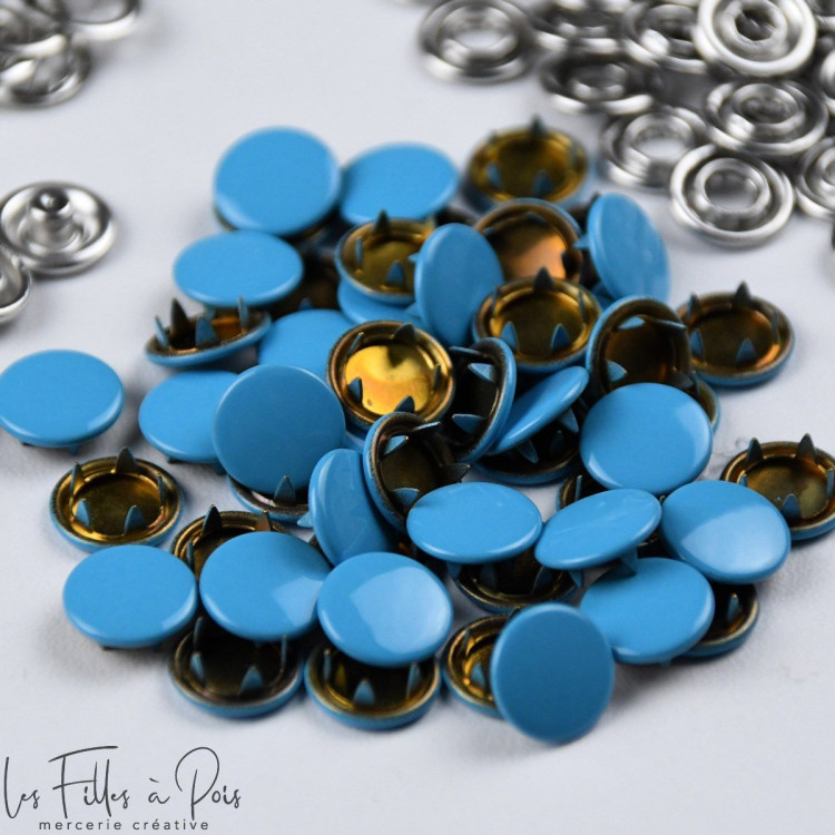 Bouton pression sans couture - 11mm - Lot de 9 - 8 Bouton pression sans couture - 11mm - Lot de 9 - 8