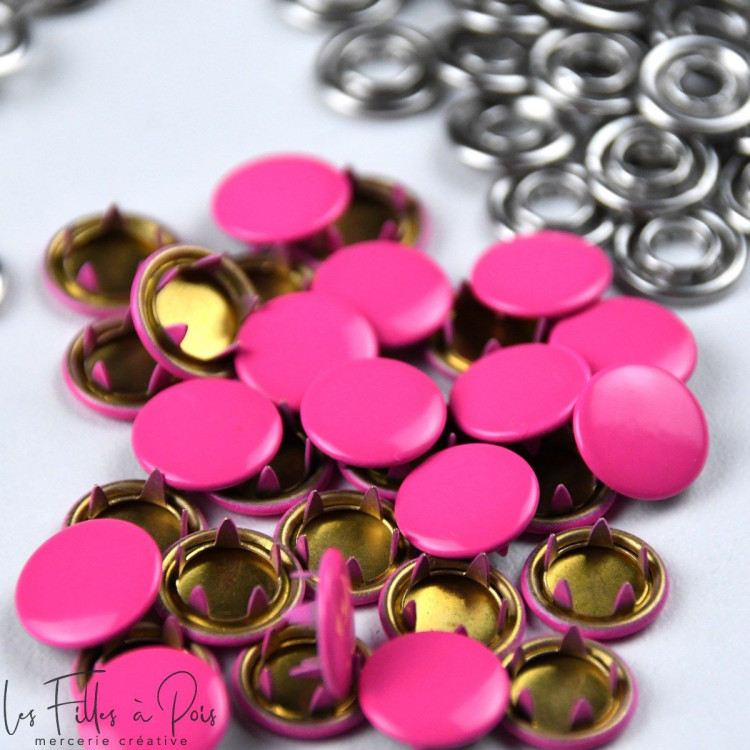 Bouton pression sans couture - 11mm - Lot de 9 - 14 Bouton pression sans couture - 11mm - Lot de 9 - 14