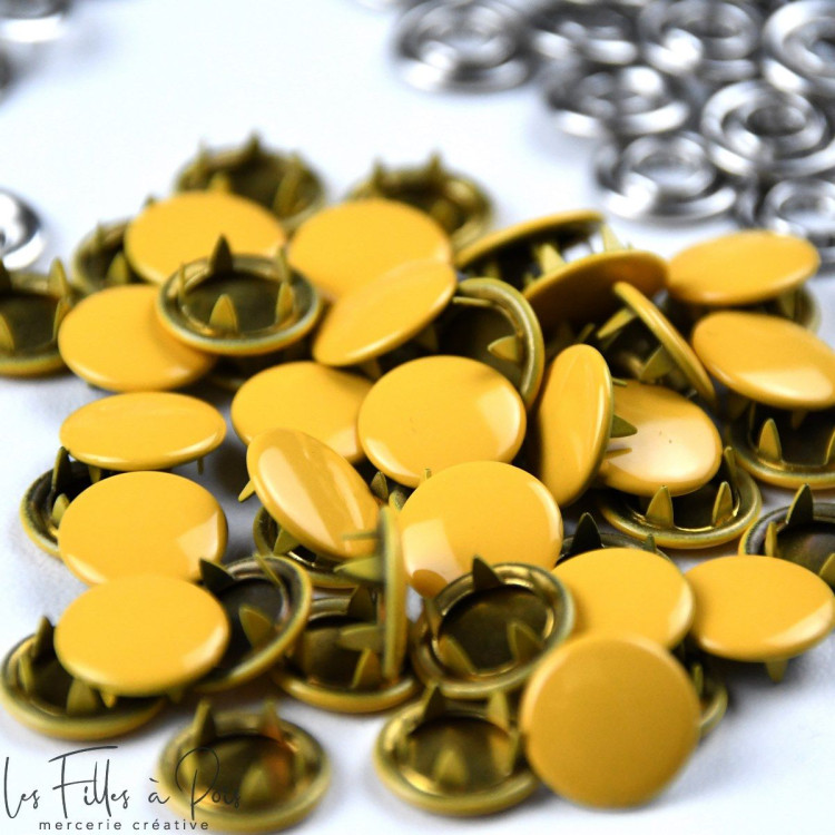 Bouton pression sans couture - 11mm - Lot de 9 - 16 Bouton pression sans couture - 11mm - Lot de 9 - 16