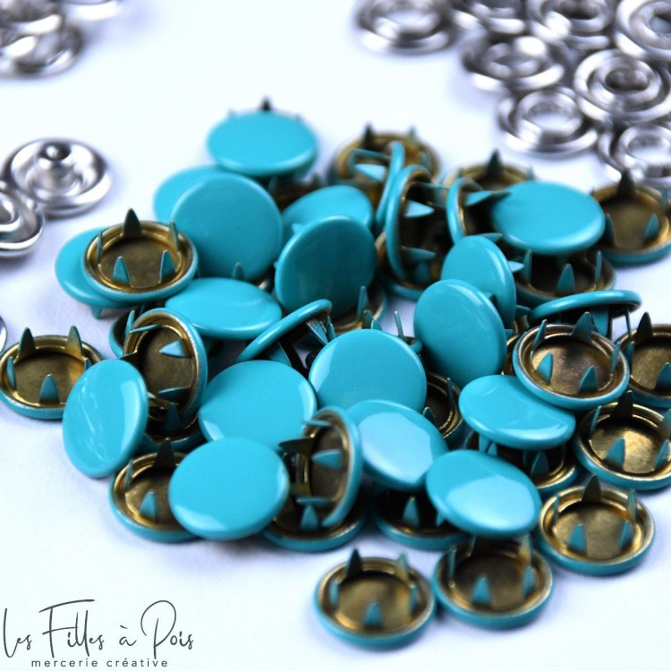 Bouton pression sans couture - 11mm - Lot de 9 - 18 Bouton pression sans couture - 11mm - Lot de 9 - 18