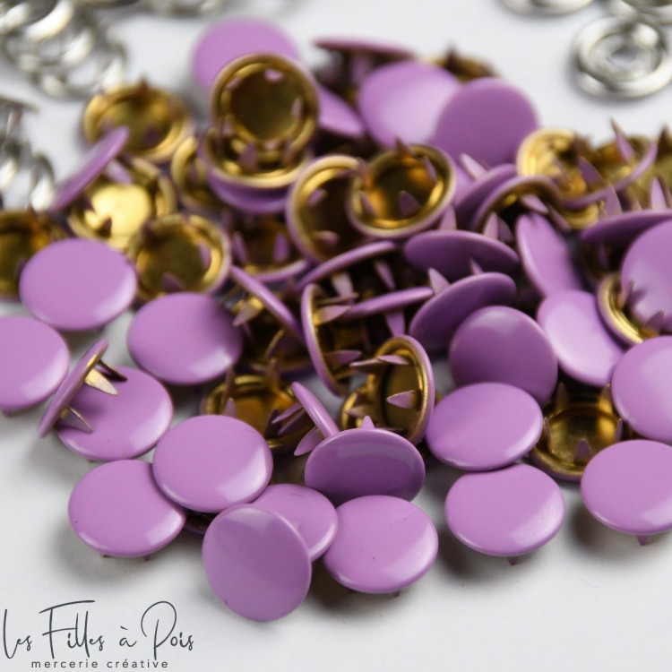 Bouton pression sans couture - 10mm - Lot de 9 - 18 Bouton pression sans couture - 10mm - Lot de 9 - 18