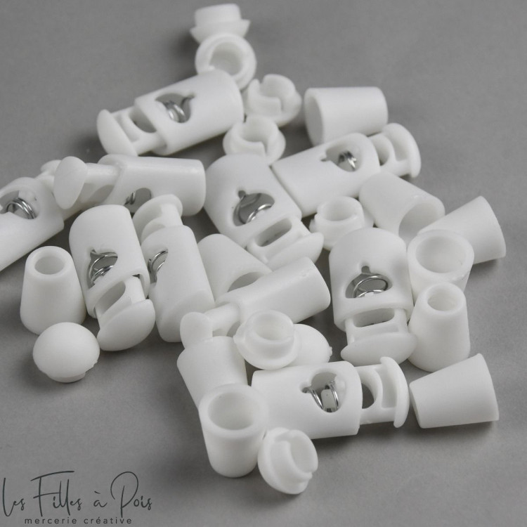 Arrêts et fins de cordons plastique - Lot de 10 - 1 Arrêts et fins de cordons plastique - Lot de 10 - 1