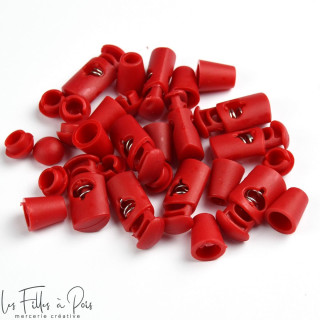 Lot de 10 arrêts et fins de cordons plastique Sélection Les Filles à Pois - Mercerie et Tissus - 6