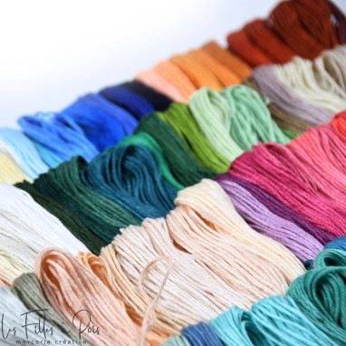 Fils à broderie - Kit à broderie - 150 couleurs - Echevette Autres marques - Tissus et mercerie - 1