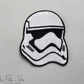 Écusson Storm Trooper "StarWars" - Jaune et noir - Thermocollant Autres marques - Tissus et mercerie - 1