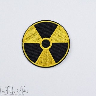 Radioactif DANGER - Noir et jaune - Thermocollant Autres marques - Tissus et mercerie - 1