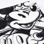 Panneau de tissu french terry motif Mickey - Noir et blanc - Oeko-Tex ® Les Filles à Pois - Design ® - Mercerie et Tissus - 2