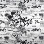 Panneau de tissu french terry motif Mickey - Noir et blanc - Oeko-Tex ® Les Filles à Pois - Design ® - Mercerie et Tissus - 3