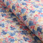 Tissu french terry motif fleur collection "Amanda" - Tons pastels - Les Filles à Pois ® - Oeko-Tex ® Les Filles à Pois - Design 