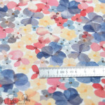 Tissu french terry motif fleur collection "Amanda" - Tons pastels - Les Filles à Pois ® - Oeko-Tex ® Les Filles à Pois - Design 